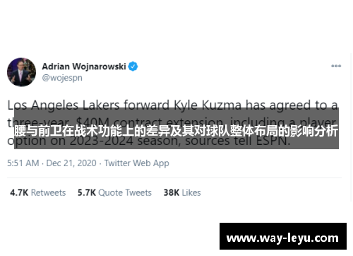 腰与前卫在战术功能上的差异及其对球队整体布局的影响分析