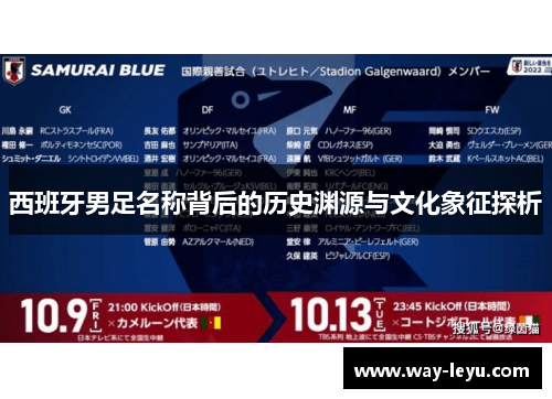 西班牙男足名称背后的历史渊源与文化象征探析